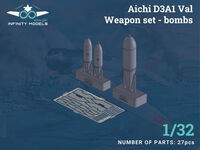 Aichi D3A1 - Weapon Set bombs (for Infinity Models kits)