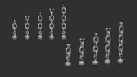 Chain with Balls for Merkava Tank