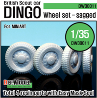 U.K. Dingo Wheel set (for Miniart 1/35) - Image 1