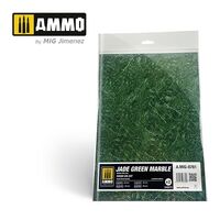 Jade Green Marble - Round Die-Cut For Bases For Wargames