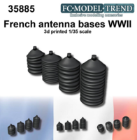 French WWII tanks antenna bases - Image 1