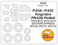 P-63A/C Kingcobra / PR-63G PinBall (TOKO/ EASTERN EXPRESS)  + wheels masks - Image 1