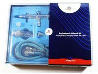 Aerograf AA-183K zestaw - dysze 0.2 mm, 0.3 mm, 0.5 mm - Image 1