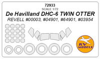 De Havilland DHC-6 TWIN OTTER (REVELL) + wheels masks